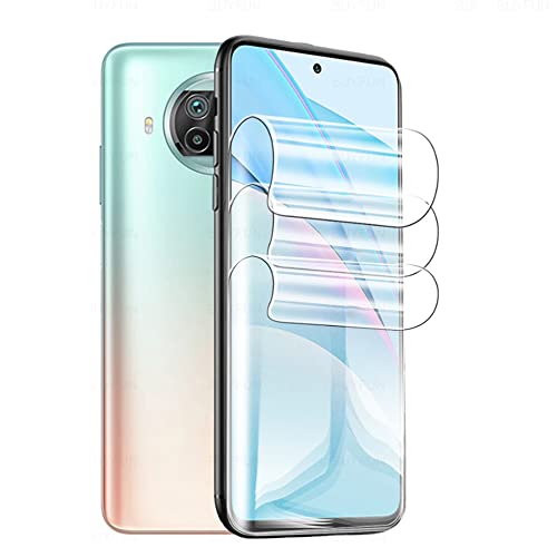 CUFEREDU 2 uds Protector de Pantalla Flexible para Xiaomi Mi 10T Lite 5G 6.67' 3D Película de Hidrogel Transparente de TPU Huella Dactilar Desbloqueado NO Vidrio Templado