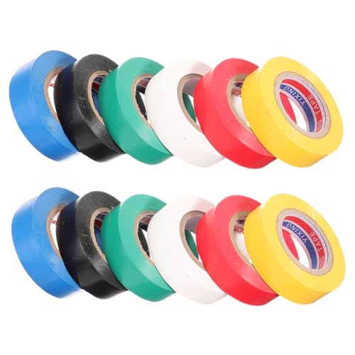 Veemoon 12 Rollen PVC Isolierband Set