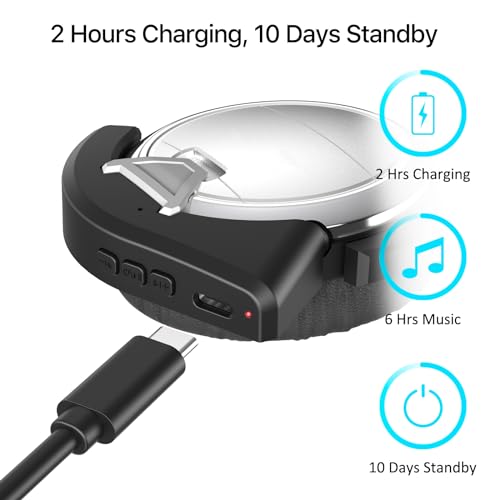 YOCOWOCO aptX Wireless Bluetooth 5.0 Adapter for Bose QuietComfort 3 QC 3 with Mic/Volume Control, Black - Image 4