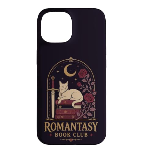 Moonlit Romantasy Book Club Reader �L�ƃo���̃o�C�u �X�}�z�P�[�X iPhone 15 �p