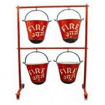 SAFETY ZONE Fire Bucket with Stand