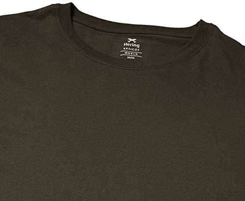 Camiseta manga longa regular World, Hering, Masculino, Verde, G