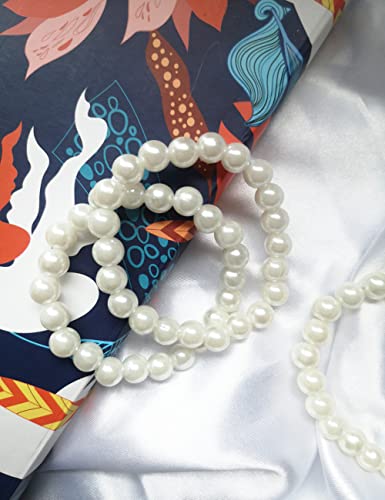 Elastic Pearl Bracelet Wedding Accessories Bridesmaid Bracelet Faux Pearl Bracelet Bridal Party Prom Beaded Bracelet3