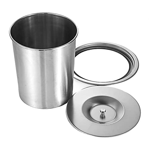 Caneca de basura redonda empotrable 8 litros acero