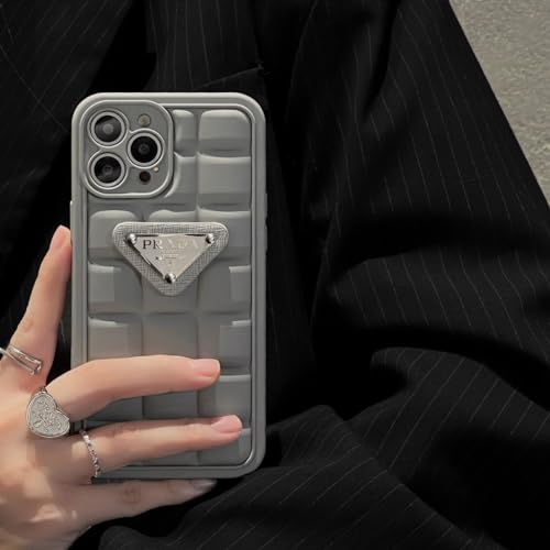 Image of BWOGUE Cool Puffer Case for iPhone 14 Pro,Full Body Protection Phone Cover /Case for iPhone 14pro, Shockproof Protective Silicone Cover for iPhone 14 pro Cover -iPhone 14 Pro Max, Gray