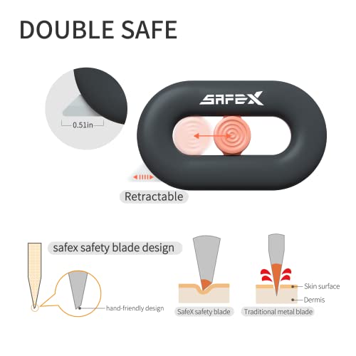 Image of Ceramic Box Cutter Retractable, Safety, Cute, Magnetic Package Opener, Box Opener Cutter for Daily Online Shopping /Kitchen /Office /Baby Beauty Gift Unpacking
