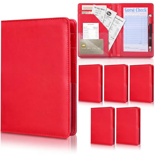 Carnet de serveur pour serveuse avec poche porte-monnaie livre d'or et chèque
