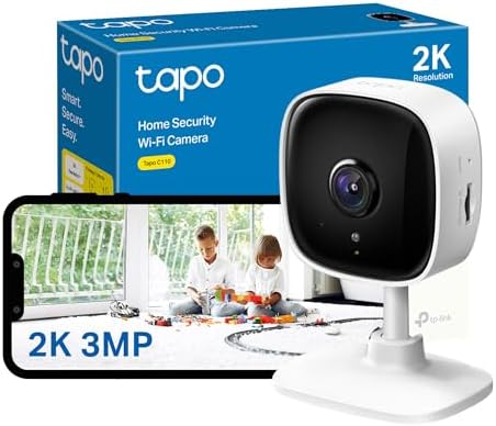 Tapo 2K Indoor Security Camera, Baby Monitor, Dog Camera/Motion D...