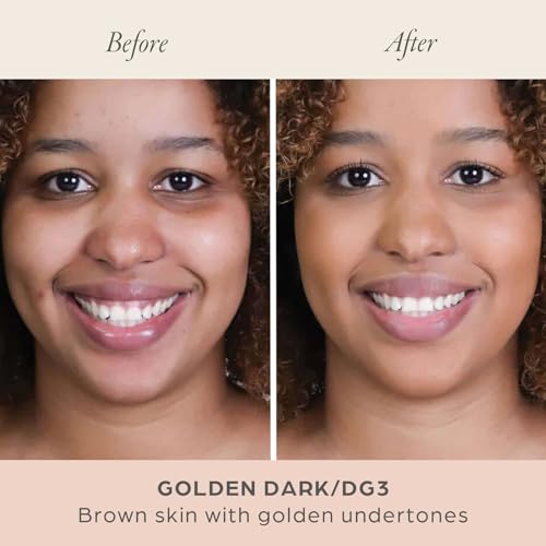 PÜR MINERALS 4-in-1 Pressed Mineral Makeup Powder Foundation with SPF 15 - Concealer & Finishing Compact Pressed Powder for Face - Buildable Medium to Full Coverage Foundation Powder