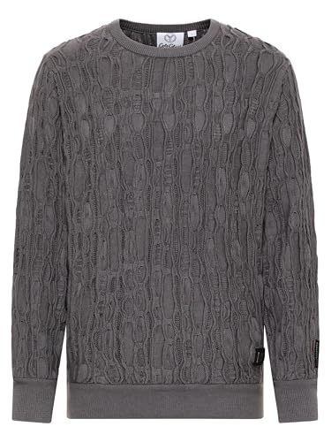 Carlo Colucci Jacquard Pullover Anthrazit M