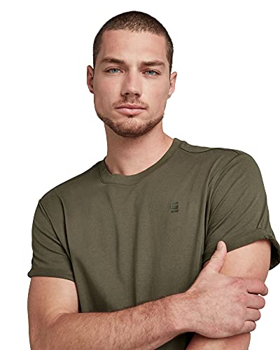 G-STAR Herren Lash Jersey T-Shirt, Grün (Combat D16396-B353-723), XL – Ansicht 4