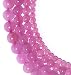 LK-CRAFTS Natural Pink Rose Quartz Gemstone Round Loose Beads For Jewelry Making Findings /Accessories 1 Strand 15.5 inches - 8mm