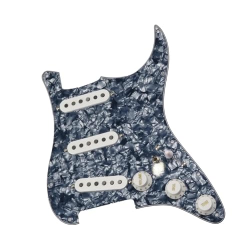 ピックガードピックアップ 7 ウェイロードピックガードギターピックアップ SSS シングルコイルアルニコ 5 エレキギターピックアップ配線ピックガード(E)