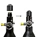 Aopkeo 2-Pack Cylinder Bottle Tank Valve Regulator Thread Protector Cover Dust Cap G1/2 Alumium Black for Paintball CO2 Airsoft PCP Diving