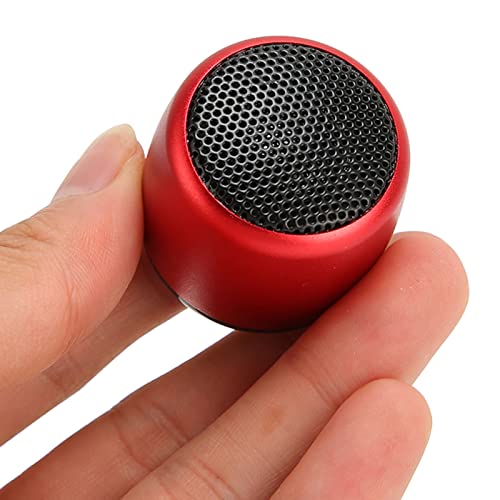 Super Mini Speaker, Egg Size Portable USB Rechargeable Speaker, Pocket Speaker, Travel Speaker, Outdoor Sports Speaker, Purse Headphones (Red)