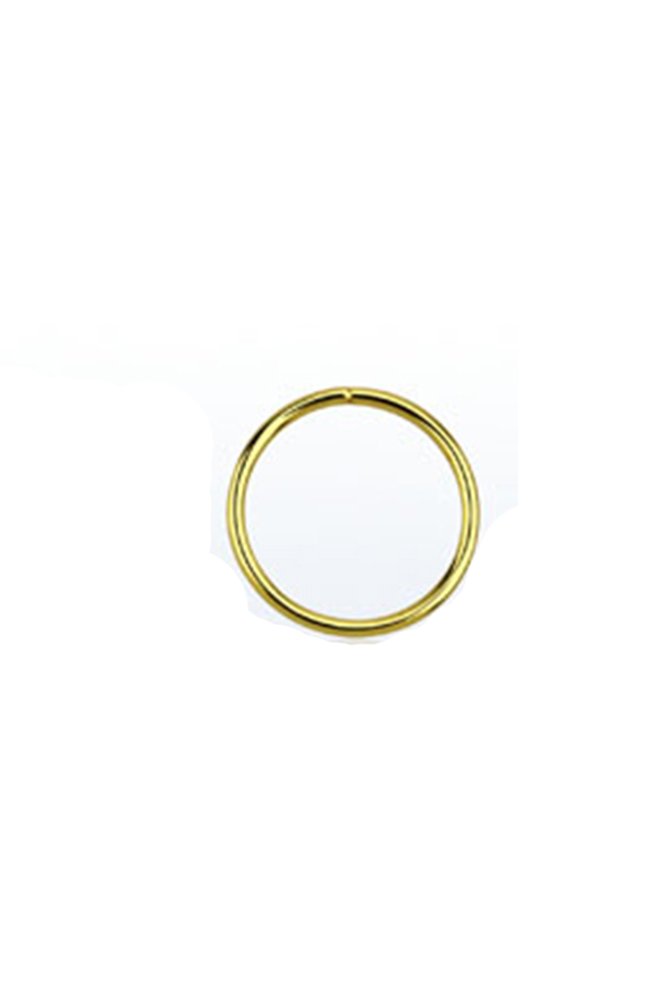 Nose Ring Bling18k Gold Plated 925 Sterling Silver Nose Ring Seamless Continuous Hoop 20 Gauge 20G CHOOSE YOUR SIZE