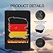 Generic Vintage Germany German Flag Passport Holder Cover for Travel Novelty PU Leather Wallet Case Protector with Card Slots for Family Women Men Gift