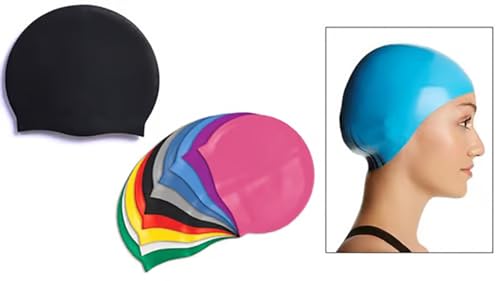 Image of Swimming Cap for Girls and Boys for Swimming Costumes (Free Size, Swimming Cap)