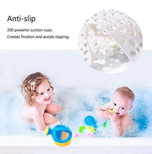 Mantto UNKNOWN Nonslip Bath Tub Shower Mat With Suction Cups, Extra Soft Tpe Bath Mat For Kids, Bathtub Bathroom Mats, Machine Washable, Smooth/Non-Textured Tubs Only thumb #3