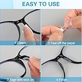 24 Pairs Silicone Nose Pads for Glasses Stick on,Anti-Slip Pads to Stop Glasses Slipping Down Nose,Durable & Comfortable Glasses Nose Pads,15 x 6 x 1.5 mm (Transparent) with Storage Plastic Box - Image 3