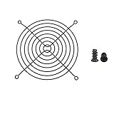 Easycargo 2pcs 140mm Fan Grill 140mm Guard Black with Screws (Black 140mm)