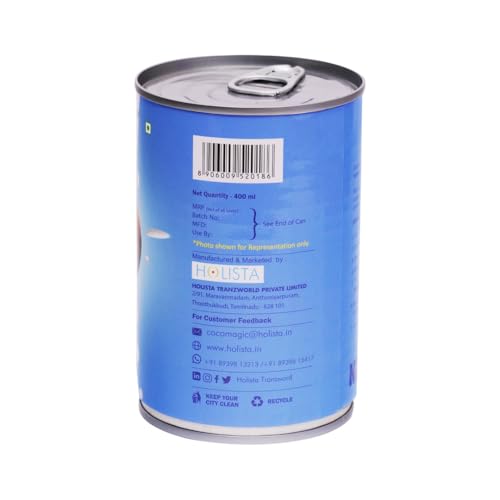 Image of Cocomagic Pure Coconut Milk (400 Ml) [ 12% Fat|Rich & Creamy Texture|Enriched With Nutrients|No Added Artificial Sweeteners|Made in India] Used For Cooking & Baking Purposes