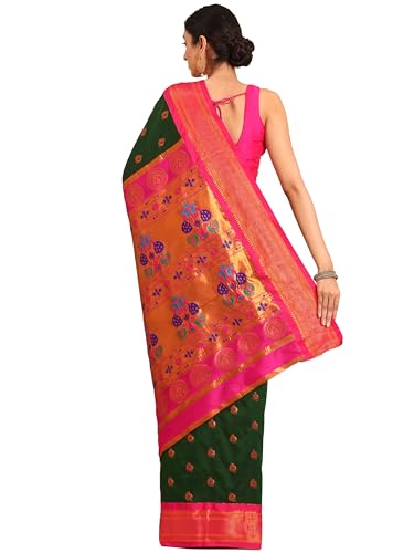 Varkala Silk Sarees paithani silk saree – image 3