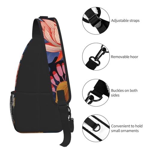 Morrales Crossbody Sling para mujer y hombre miniatura 5