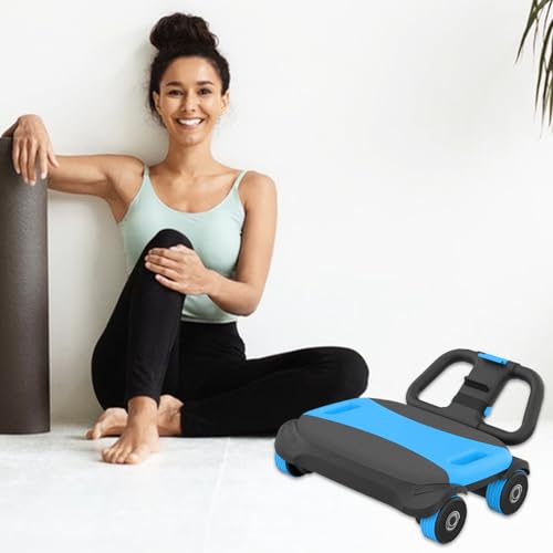 Rueda de ejercicio con rebote automático y soporte de codo para entrenar abdominales en casa 2