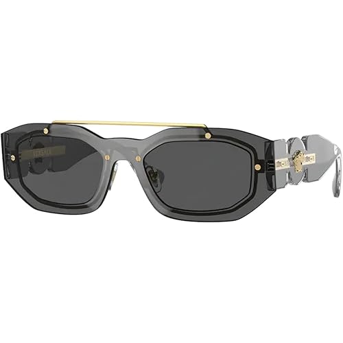 Versace VE2235 Medusa Biggie Rectangular Sunglasses for Men + BUNDLE With Designer iWear Eyewear Kit