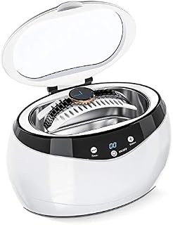 Signstek Ultrasonic Cleaner 650ML Ultra Sonic Cleaner Machine for Glasses Denture Watch Metal Coins Ultrasonic Cleaning Kit 40000 HZ