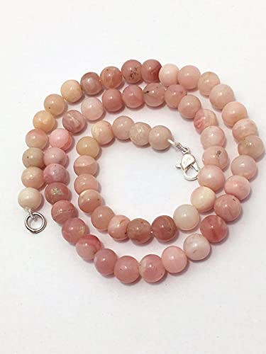 Collier opale rose naturelle 8mm LKBEADS : évitez les imitations avec ce vrai rang