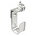 2 Pcs, Zinc Plated Steel 2 In. J Cable Support Hook w/1/4 In. Beam Clamp Attachment As Support to Sensitive Voice & Data Cables Without Causing Stress