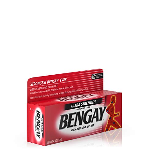 Ultra Strength Bengay Pain Relief Cream, Topical Analgesic for Arthritis, Muscle, Joint & Back, 4 oz