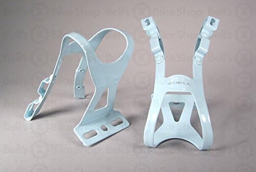 Oppy XX 2-Strap Toe Clips Light Blue L XL Pair Track Fixed Road Bike
