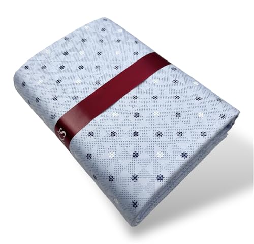 Image of JHABAK'S Unstitched Print Shirt Fabric for Men - Polycotton Material - 2.25 Meter Piece - 36 Inches Cloth - 153