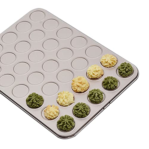 Plaque de cuisson au four antiadhésive avec 35 empreintes pour macarons ronds - 8