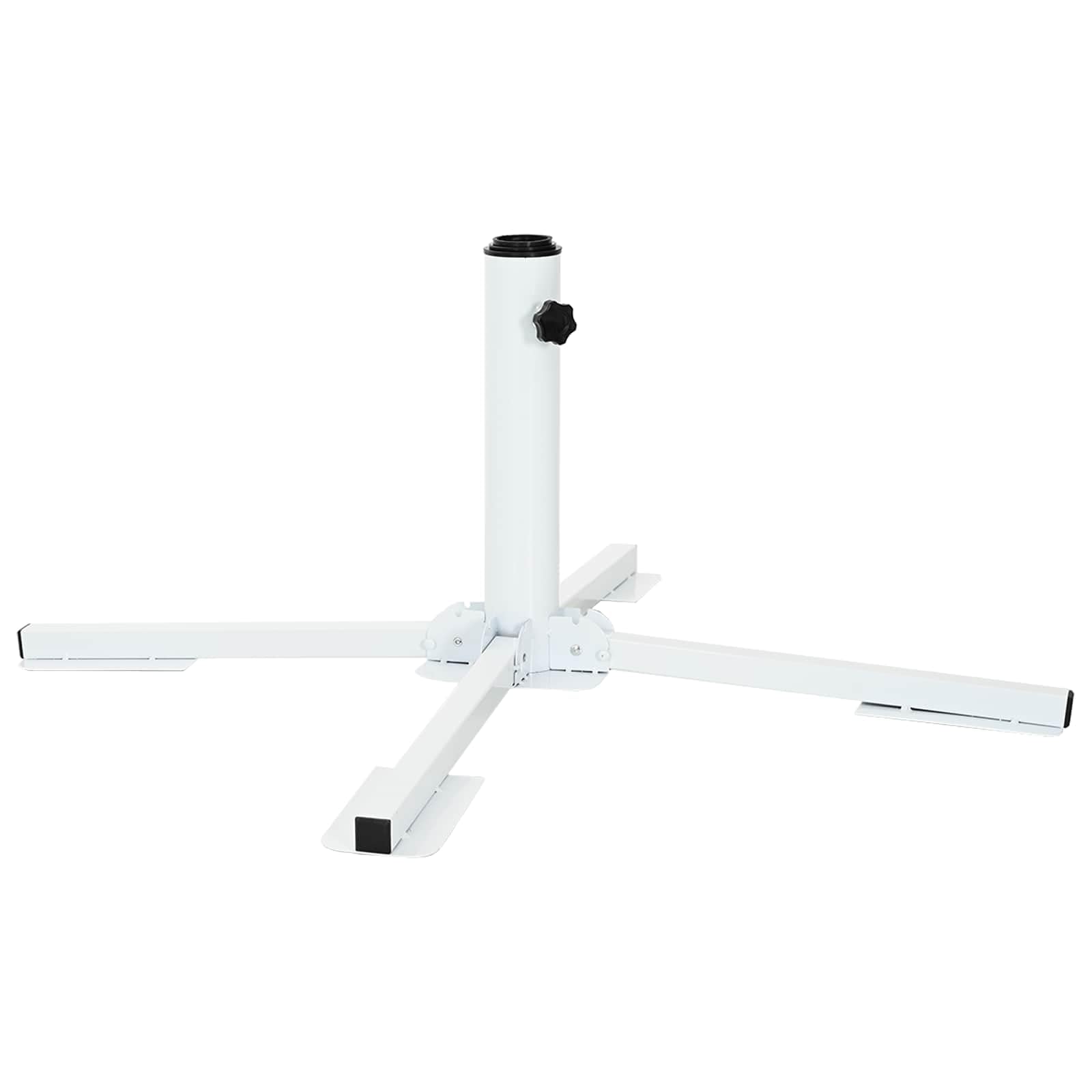 Supporto Ombrellone Bianco Acciaio Giardino