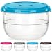 DecorRack Food Storage Container, 5 Quarts, BPA Free- Plastic, Food Grade Safe, Heavy Duty Dry Storage Containers, Round Large Food Container with Airtight Lid (1 Pack)