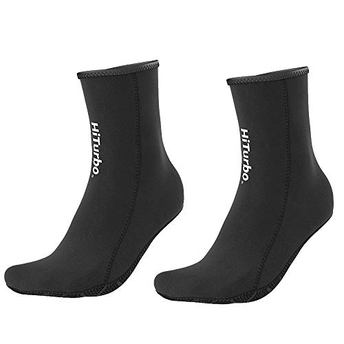 Hiturbo Calcetines de buceo de neopreno de 3 mm para traje de neopreno, para hombres y mujeres