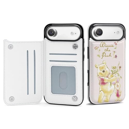 手帳型 くまのプーさん (4) 対応 iPhone 17 Air ケース カード収納 スマホケース 財布型 携帯ケース 軽量 全面保護 スタンド機能 誕生日 プレゼント