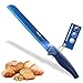 Wanbasion Blu Coltello da Pane Professionale 8 Pollici, Seghettato Coltello da Pane Cucina Inox, Affilati Coltello per Pane con Impugnatura Ergonomica Antirouille