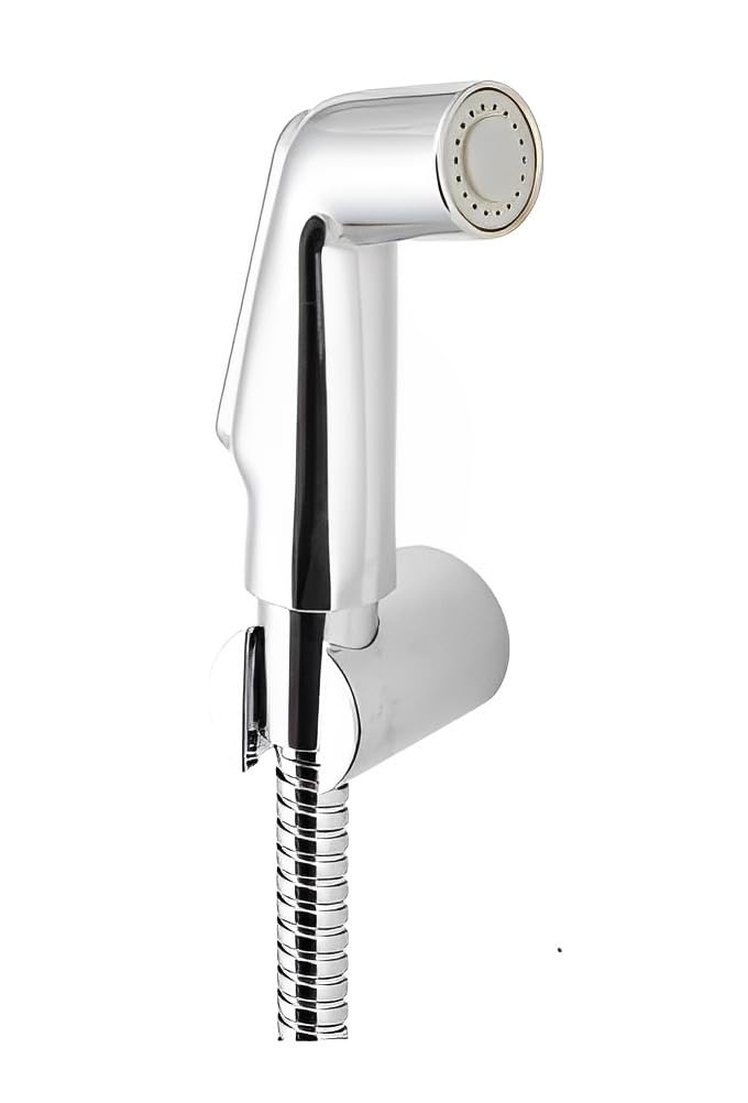 PARRYWARE Praseo Series Health Faucet/Toilet Gun (Chrome) | Stainless Steel Pipe, Wall Hook Included, ABS Body | Toilet Spray Gun/Health Faucet Set with Pipe/Hose and Wall Hook | T9920A1 (B0CN8ZDMB8) Amazon Price History, Amazon Price Tracker