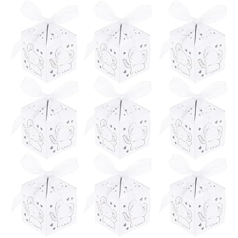 STOBOK 50pcs Heart Elephant Candy Boxes Cover