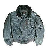 New Vintage Alpha US Made New Oldstock B-15 US Air Force Pilot Flight Jacket M Green