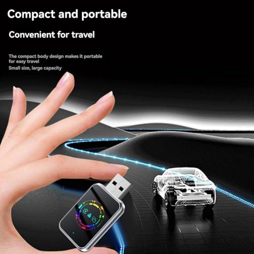 Adaptador USB Carplay Inalámbrico Android Auto Mirror Link Bluetooth Dongle Convertidor con WiFi 4