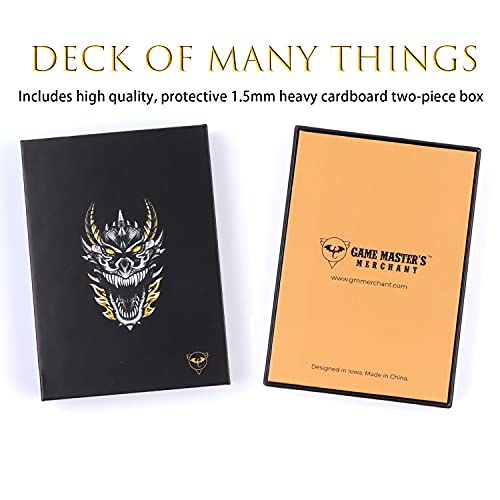 Game Master's Merchant The Deck Of Many Things | Compatible With Dungeons And Dragons (D&D) Fifth Edition | For Use By Dungeon Masters & Pcs | 5E Accessories | Dnd Dice Ttrpg #TOP1