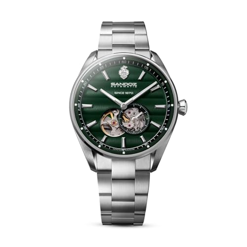 Image of SANDOZ Bachelin Premium Cotes de Geneve Green Dial Automatic Watch for Men - SZWGL0001108