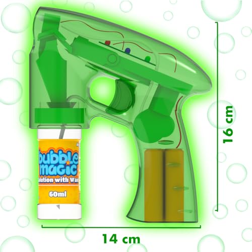 Image of Bubble Magic Light Up Electronic Bubble Blaster - Pink
