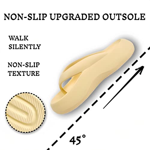 Cloud Comfy Flip Flops for Women Lightweight Thicken Sole Pillow Slippers Cute Cushioned Slippers Soft Foam Non-Slip Shower Bathroom Slides Sandals Cozy EVA Indoor and Outdoor4